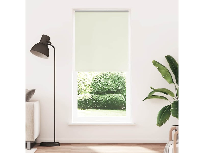 Store enrouleur occultant, store à rouleau 104,4 x 230 cm, largeur du tissu 100 cm, blanc cassé cf45405 - Conforama B