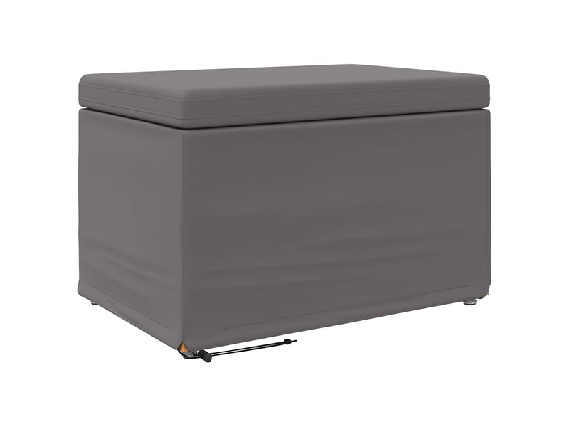  Tabouret bas, ottoman gris 61x41x40 cm  - Conforama A