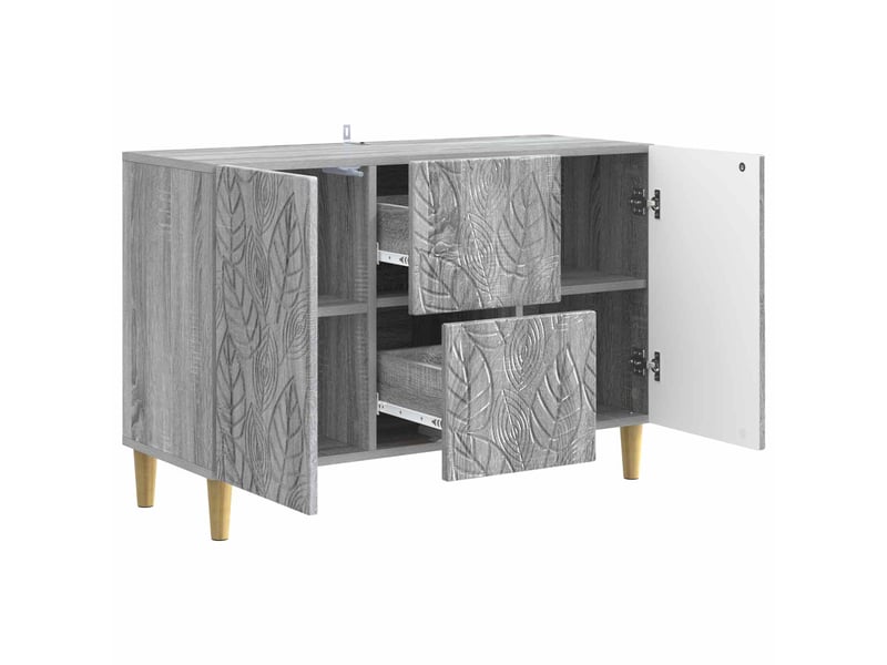  Buffet - bahut - meuble de rangement sonoma gris 89 x 34,5 x 60 cm bois d'ingénierie  - Conforama D