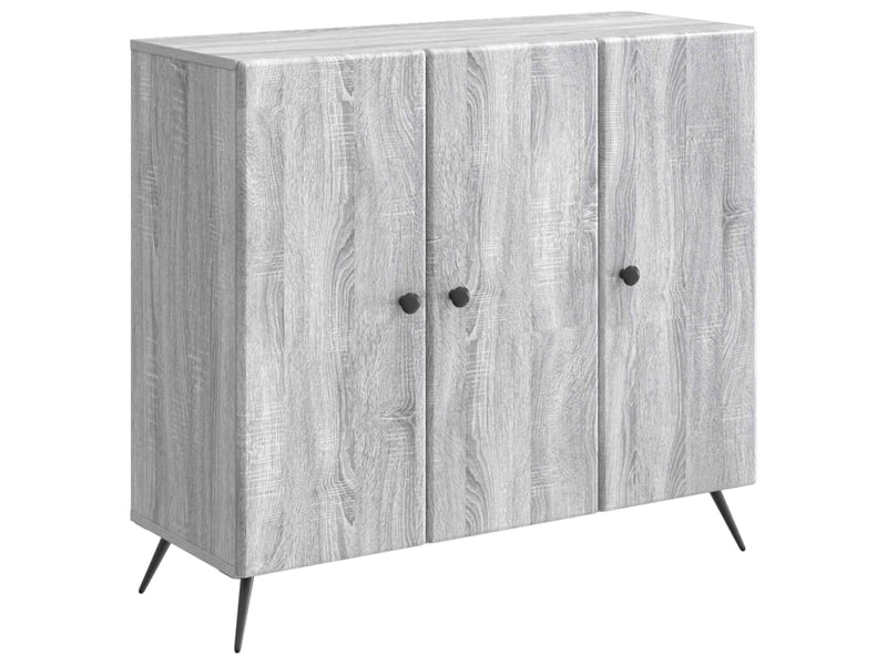 Buffet - bahut - meuble de rangement sonoma gris 89 x 34,5 x 80 cm bois d'ingénierie - Conforama A