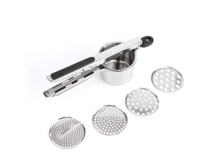 Presse purée manuel à pommes de terre avec 3 disques interchangeables