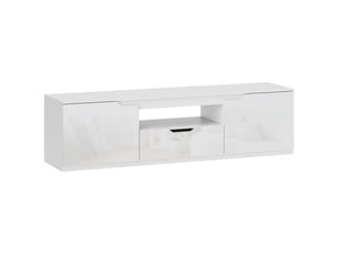 Meuble tv coloris blanc  <strong></strong>  <strong></strong>