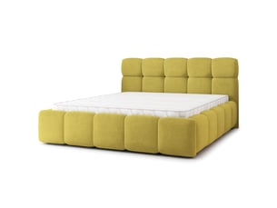 Lit coffre 140x200 cm <strong>MASSENO</strong>  <strong></strong> coloris jaune