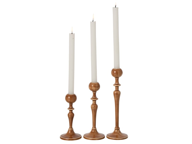  Lot de 3 chandeliers en métal eno 27cm ocre  - Conforama B