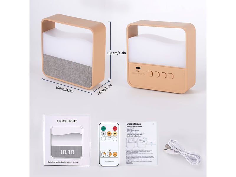  Réveil numérique, réveil de chevet, veilleuse réglable pour chambre  - Conforama C