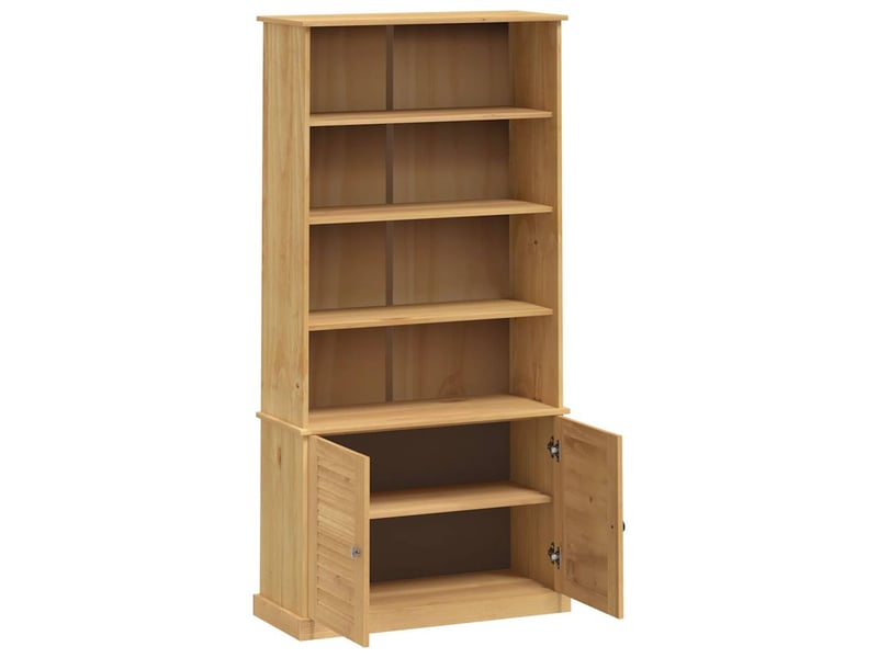  Bibliothèque, meuble de rangement salon vigo 85x35x170 cm bois massif de pin  - Conforama E