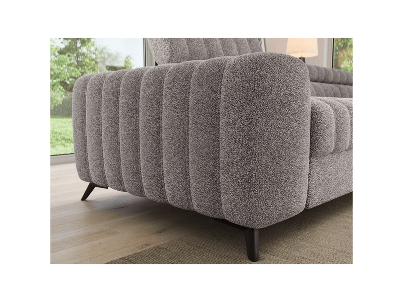 Canapé d'angle collection kanedojo coloris gris - Conforama E
