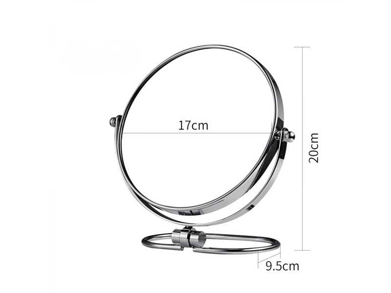  Miroir de maquillage pliable double face, miroir de table et mural, miroir double face 1x3x, 7 pouces  - Conforama E