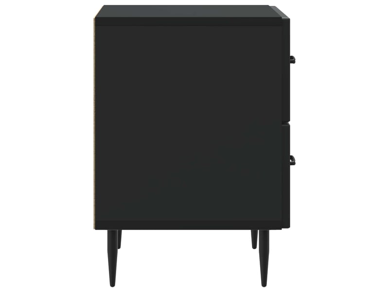  Table de chevet noir 43 x 34,5 x 47,5 cm bois d'ingénierie  - Conforama E