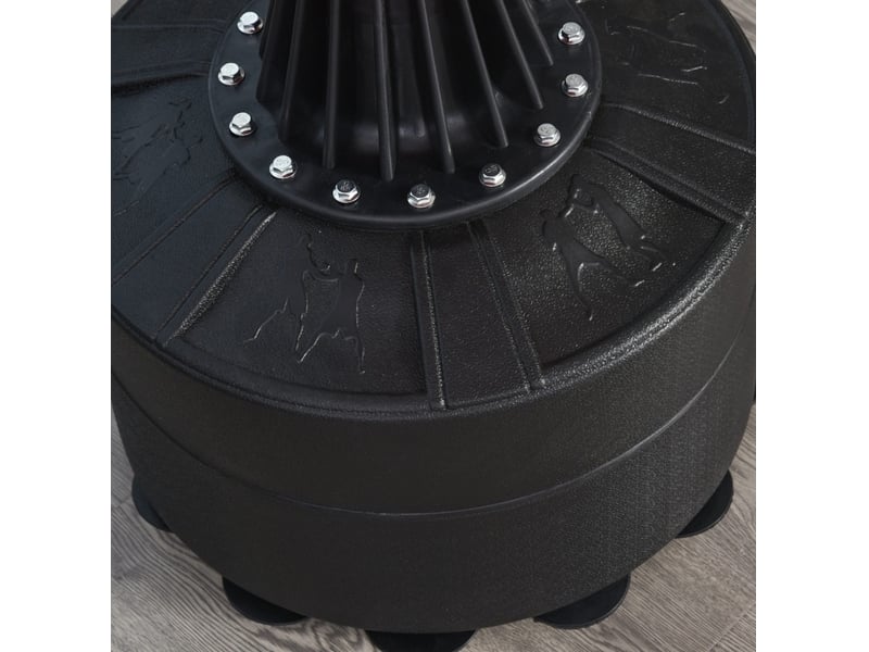  Appareil de boxe 88x48 cm réglable en hauteur en polyuréthane (pu) noir et rouge  - Conforama B