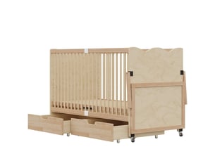 Lit bébé 70x140 cm SWEIKO   coloris naturel