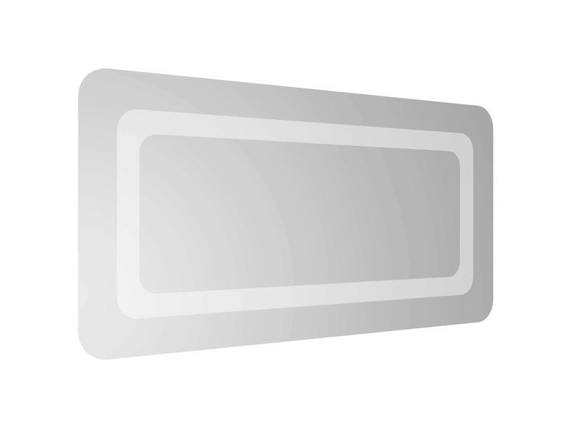 Miroir de salle de bain, miroir de toilette led transparent 60 x 30 cm verre trempé cf62590 - Conforama D