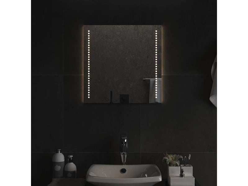 Miroir de salle de bain, miroir de toilette à led 50x50 cm cf62500 - Conforama B