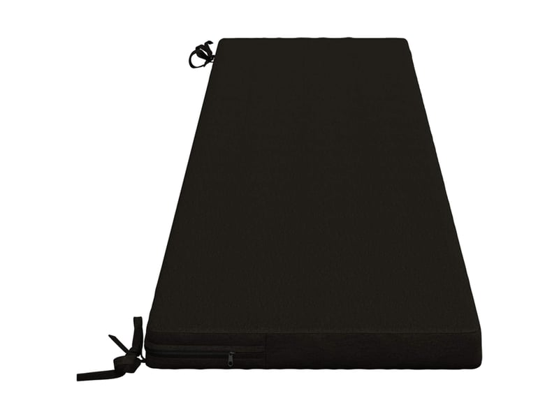 Coussin de banc, coussin d'assise, coussin de canapé soest 100 % polyester noir 200 x 40 x 5 cm cf53440 - Conforama D