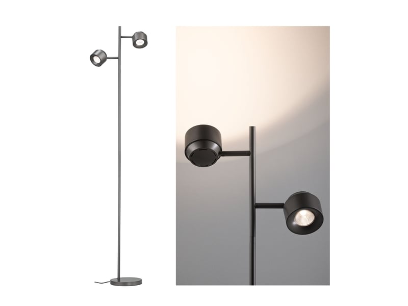  Lampadaire led pane 2700k 2x315lm 2x2,2w titanium  - Conforama A