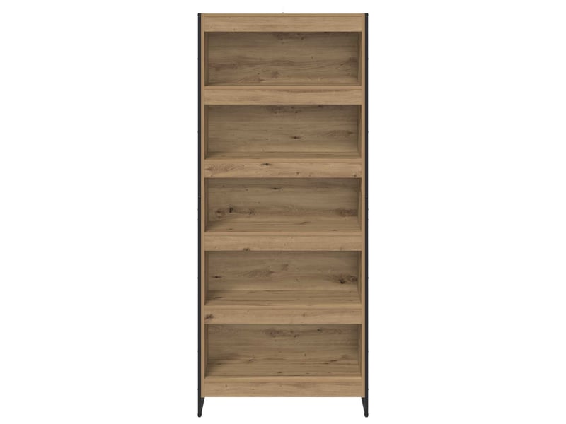 Bibliothèque, armoire à livres 80 x 30 x 189,5 cm bois d'ingénierie chêne artisan - Conforama E