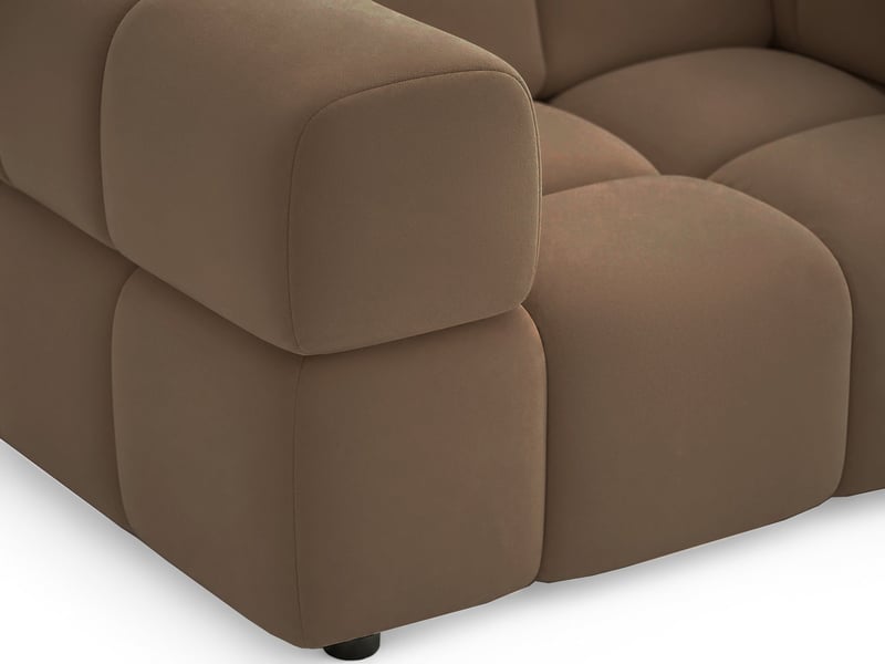 Selsey hollme - fauteuil coque - 150 cm - velours brun clair Hollme - Conforama E
