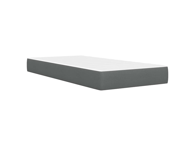  Lit simple- lit adulte -  cadre de lit avec matelas gris foncé 80 x 200 cm tissu  - Conforama D