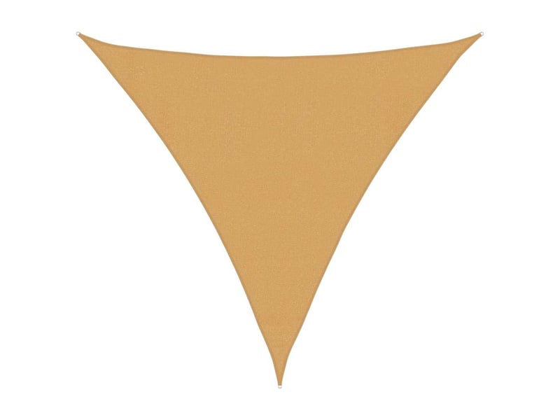  Voile d'ombrage - voile d'ombre - voile parasol 160 gm² triangulaire sable 3,6x3,6x3,6 m pehd  - Conforama A