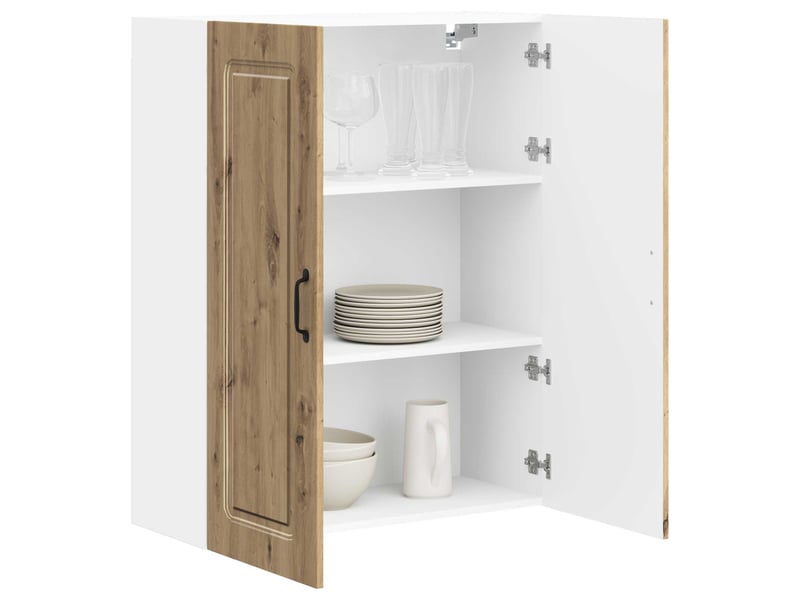 Meuble mural de cuisine | armoire de cuisine chêne artisanal shl9780 - Conforama A