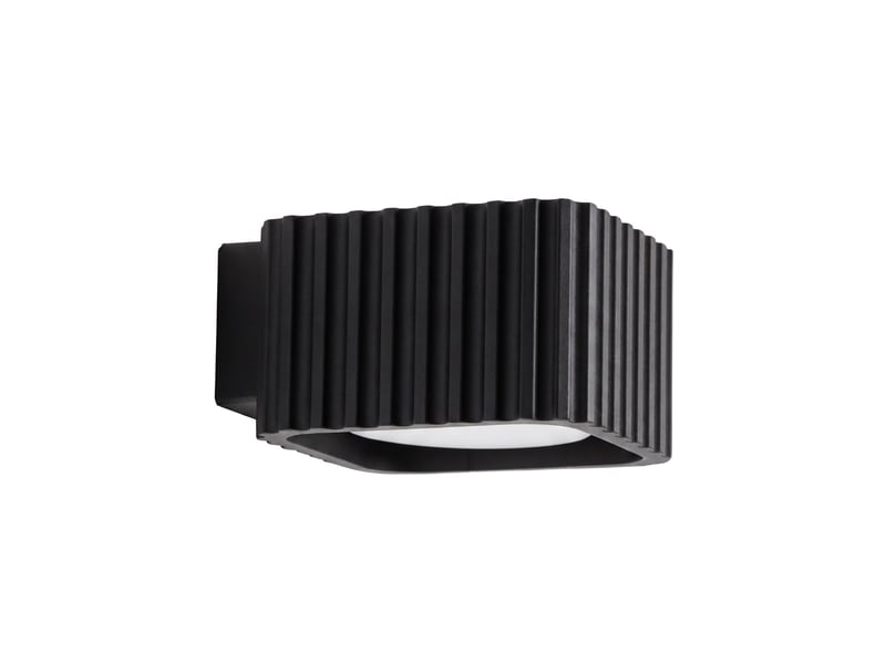 Applique riff noire gx53 aluminium moderne 6x10x12cm SL.3045 - Conforama A
