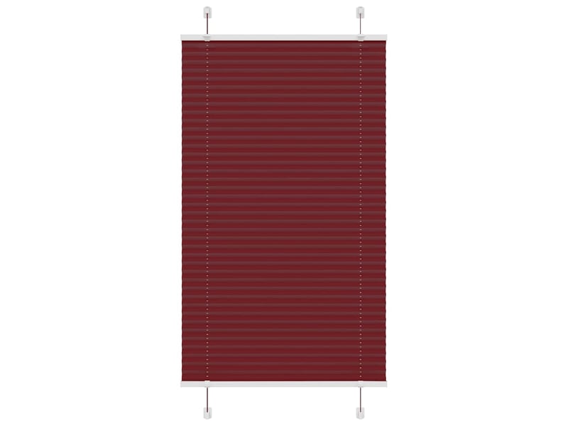 Store plissé, store de fenêtre rouge bordeaux 80x100 cm largeur du tissu 79,4 cm cf47057 - Conforama B