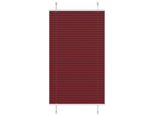 Store plissé, store de fenêtre rouge bordeaux 80x100 cm largeur du tissu 79,4 cm cf47057