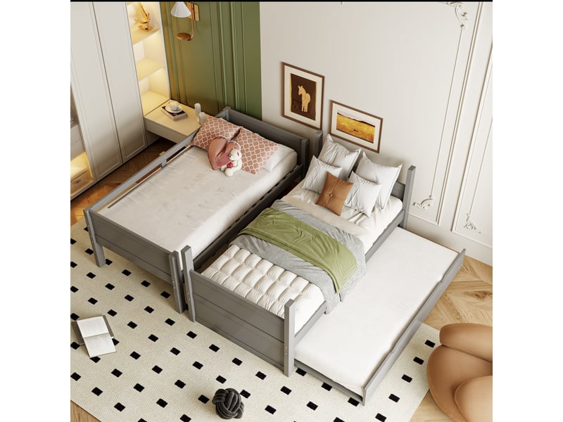 Lit jeune, 90x200 cm, extensible, gris cao-LDB00579AAE-conf-NEW - Conforama D