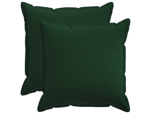 Lot de 2 coussins, coussins décoratifs houten vert foncé lin synthétique cf56535