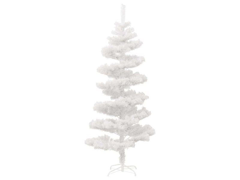  Sapin de noël - arbre de noël hélicoïdal pré-éclairé et support blanc 180cm pvc  - Conforama D