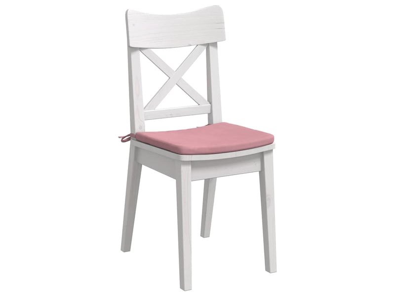 Lot de 4 coussins de siège, coussins décoratifs velours rose 40 x 40 x 3 cm cf60042 - Conforama C