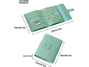 Rangement pour boucles d'oreilles pratiques petit livre sacs de rangement d'oreilles boîte à bijoux organisateur de bijoux étui presentoir