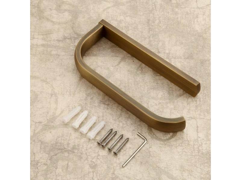  Enowelir dérouleur de papier toilette,antiquité brass  - Conforama D