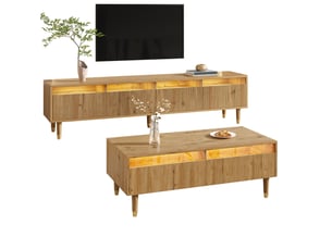 Meuble tv coloris bois clair 178 cm TCQPZ