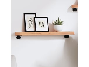 Étagère murale, étagère flottante, étagères de rangement marron clair 60x10x4 cm bois chêne massif traité