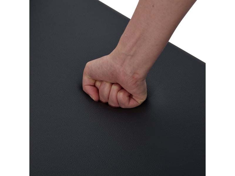  Meuble à chaussures noir brillant avec banc rembourré, rangement 10 paires et étagères réglables pour entrée, 120 cm  - Conforama E