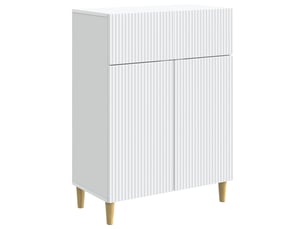 Buffet - bahut - meuble de rangement blanc 66 x 34,5 x 90 cm bois d'ingénierie