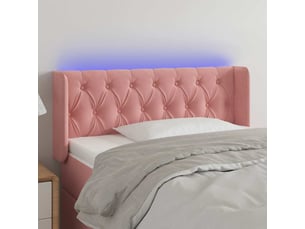 Tete de lit A poser largeur 93 cm rose