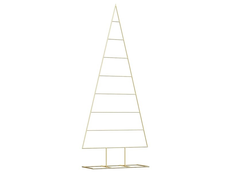  Arbre de noël, sapin de noël en métal doré 181 cm acier peint par poudre  - Conforama A