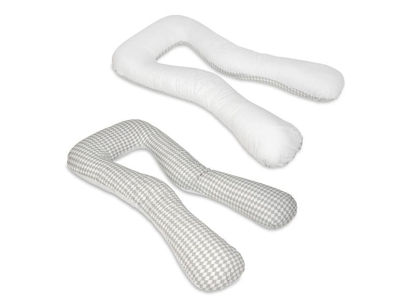  Coussin à usages multiples losanges gris et blancs  blanc 4200449.1 - Conforama A