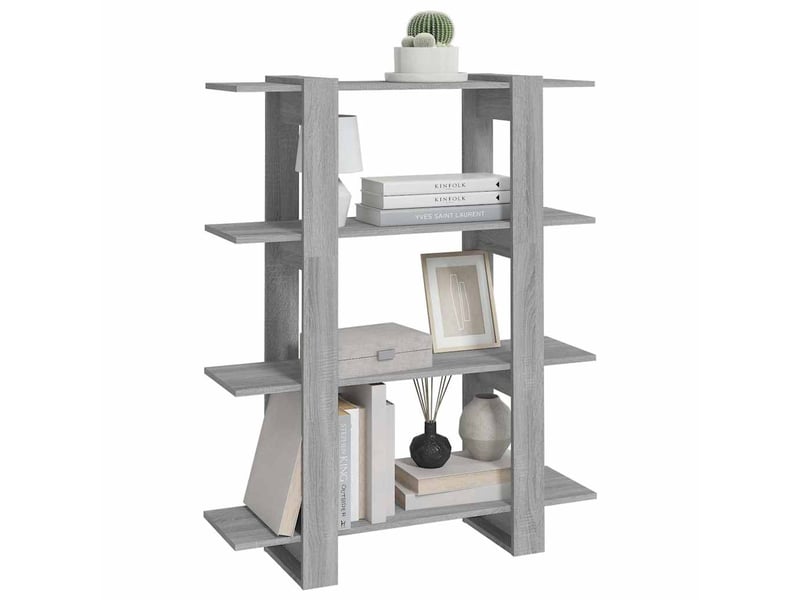  Bibliothèque, séparateur de pièce sonoma gris 100x30x123,5 cm  - Conforama E