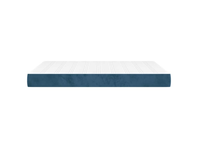  Matelas de lit à ressorts ensachés fermeté moyenne bleu foncé 140x190x20 cm  - Conforama D