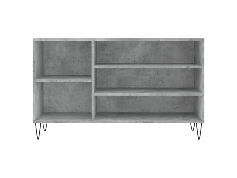  Meuble à chaussure, armoire à chaussures gris béton 102x36x60 cm bois d'ingénierie shl4833  - Conforama D