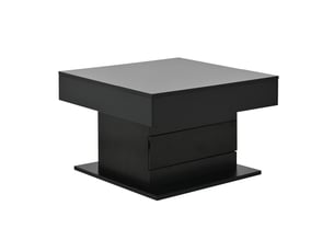 Table basse rectangulaire coloris noir ROLIPO - 70 cmx70 cm