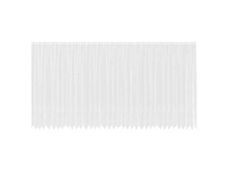 Rideau en dentelle, rideau ajouré, voilage blanc 260 x 900 cm polyester cf43773 - Conforama A