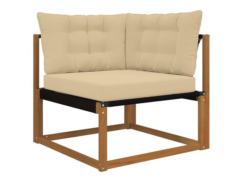  Coussin de canapé d'extérieur, coussin de chaise polyester beige 68,5 x 68,5 cm cf54024  - Conforama C