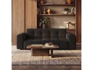 Selsey boloon - canapé - 210 cm - velours marron