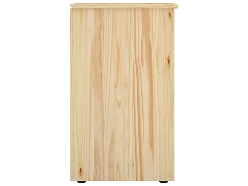 Commode de salon 34 x 39 x 61,5 cm bois de pin massif marron - Conforama E