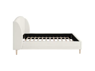 Lit 2 places 140x190 cm <strong></strong> <strong></strong> coloris blanc