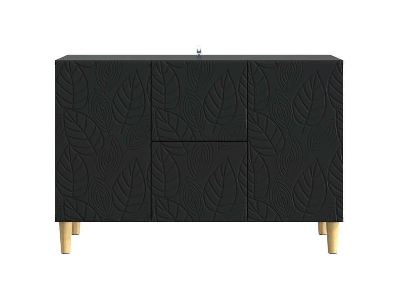  Buffet - bahut - meuble de rangement noir 89 x 34,5 x 60 cm bois d'ingénierie  - Conforama E